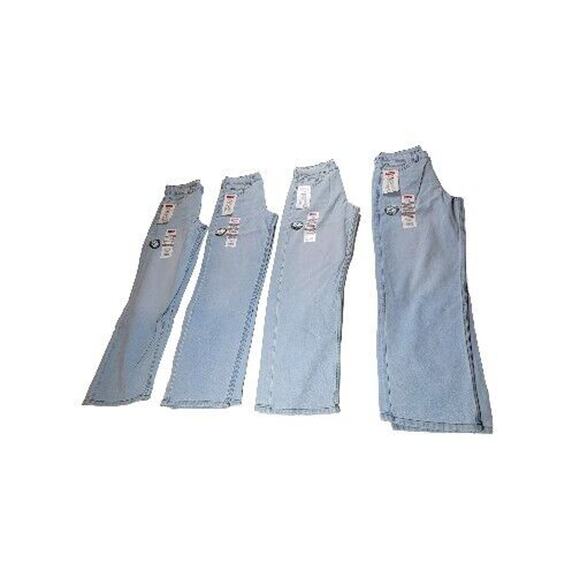 Wrangler Jeans Boys Loose Blue Sz 16 Regular Denim Pant Kid School Skater 5 Star - Picture 1 of 14